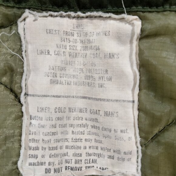 Vtg 60s 70s M-65 Field Jacket Vietnam Era Cold Weather US Army Coat Small - Picture 7 of 16